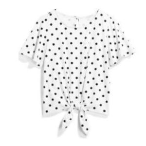 Black & White Polka Dot Shirt